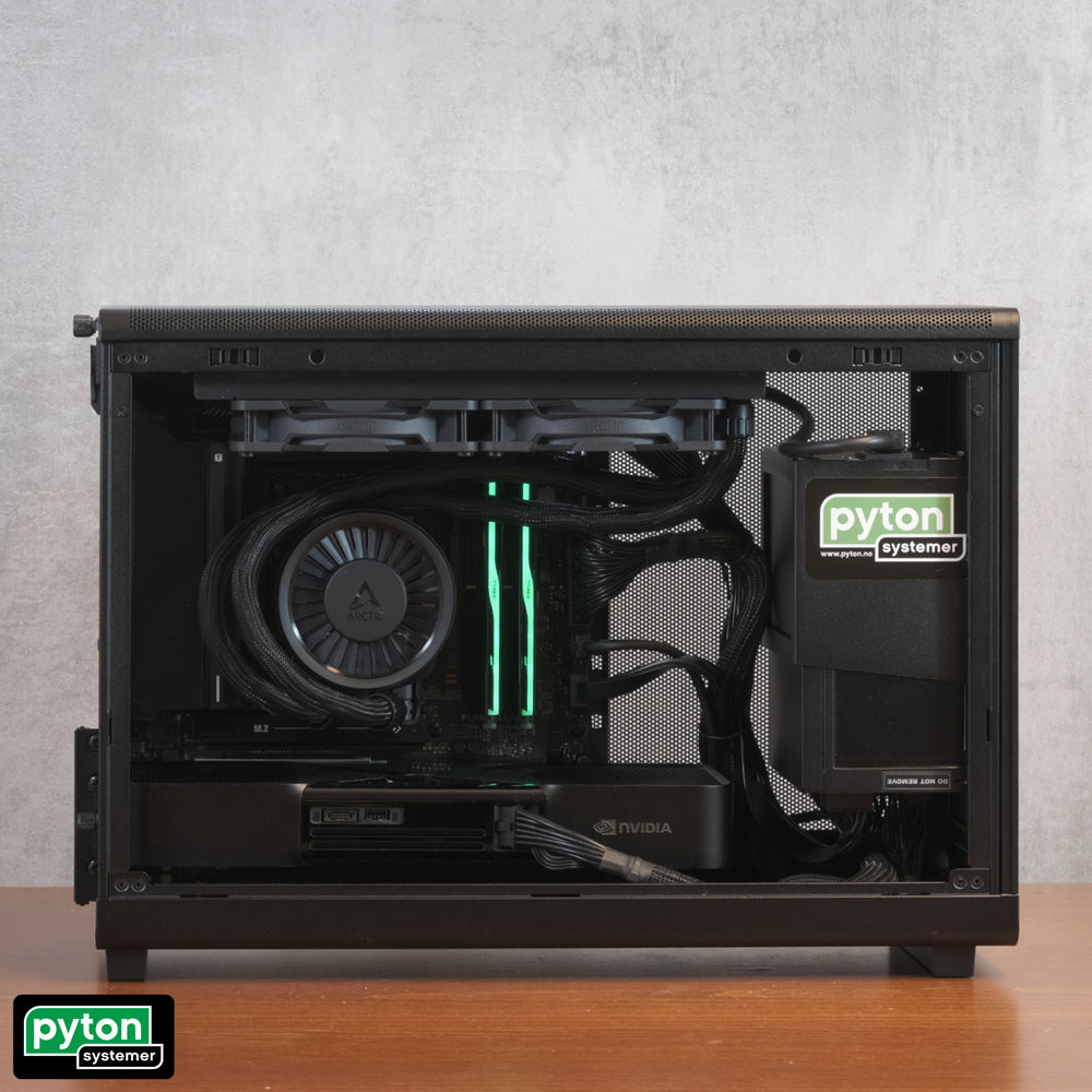 Pyton Systemer Logos AI - 9950X3D, RTX PRO 6000 Blackwell 96GB, 128GB DDR5, 2+8TB