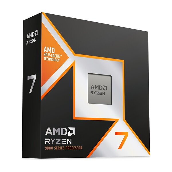 AMD Ryzen 7 9850X3D prosessor - AM5 - 8 kjerner, 16 tråder, opptil 5,6 GHz