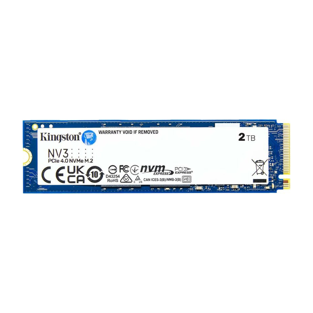 Ekstra 2TB SSD - Kingston NV3 PCIe 4.0 6000/5000 MB/s 2TB