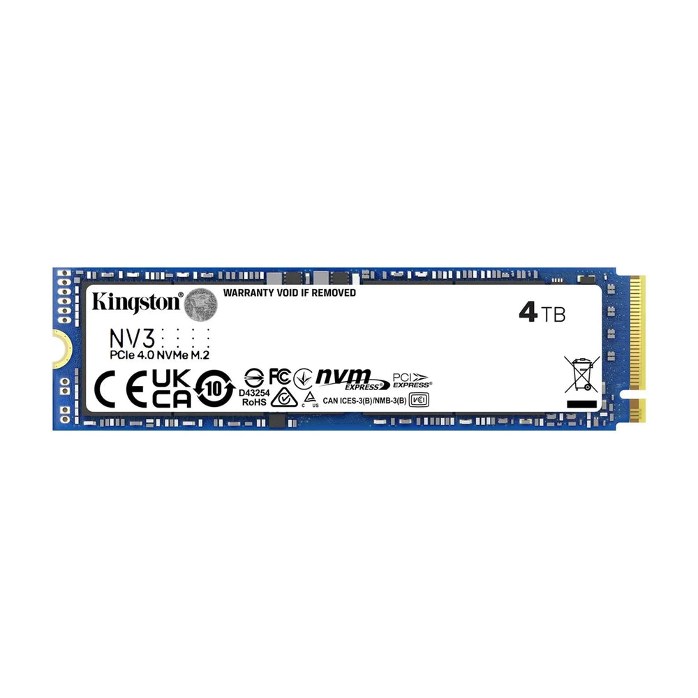 Ekstra 4TB SSD - Kingston NV3 PCIe 4.0 6000/5000 MB/s 4TB