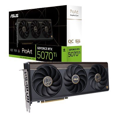 ASUS ProArt GeForce RTX 5070 Ti OC 16GB – produktbilde
