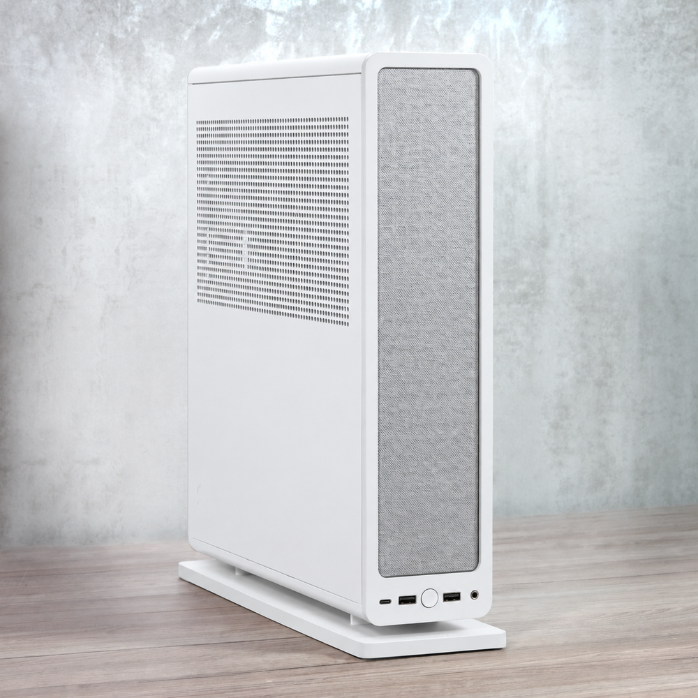 Whitebird gaming-PC i hvitt Fractal Design Ridge-kabinett